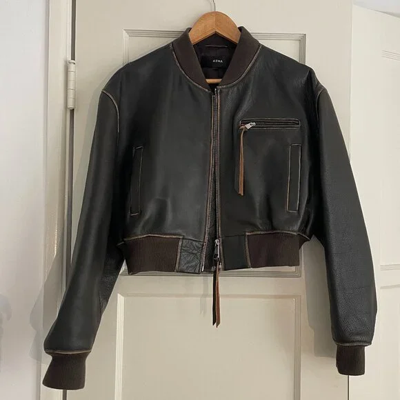 Arma ELETTRA | VINTAGE LEATHER JACKET Brown Medium - Picture 2 of 9